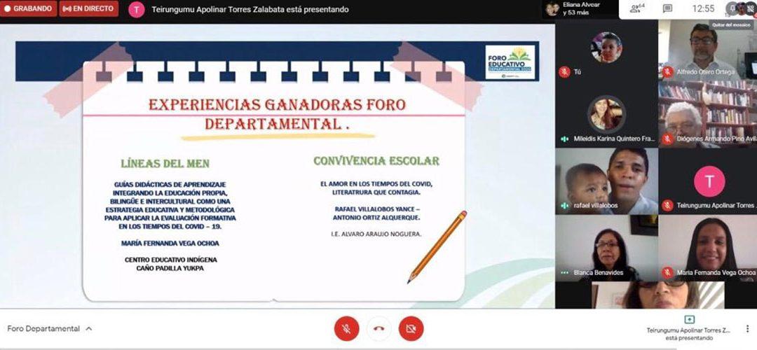 Con experiencias significativas La Paz y Astrea representarán al Cesar en el Foro Educativo Nacional