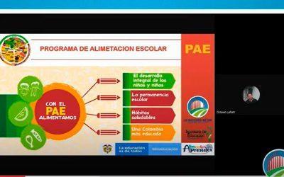 Con mesa pública virtual, Gobierno del Cesar verifica cumplimiento del Programa de Alimentación Escolar